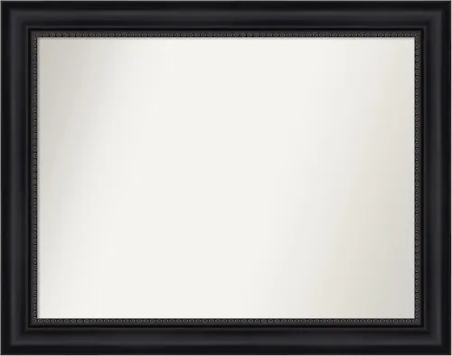 Miniatura 318 de Amanti Art Espejo personalizado, espejo de baño negro Astor, espejo de pared o espejo de tocador de baño sobre el fregadero (25 x 25 pulgadas)