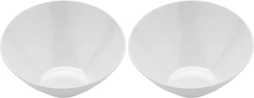 Miniatura 51 de G.E.T. B-792-W - Cuenco en ángulo para servir en cascada para ensaladas, arroz y postre, 24 onzas / 9.25 pulgadas, color blanco