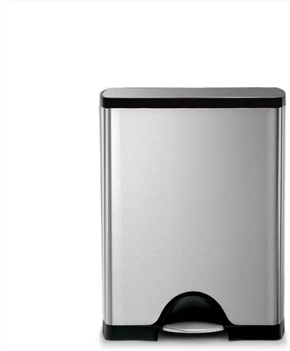 simplehuman 50 Liter / 13.0 Gallon Rectangular Kitchen Step Trash Can, Brushed Stainless Steel