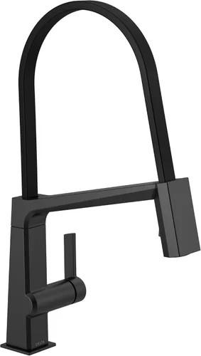 Miniatura 6 de Delta Faucet 9693T-BL-DST - Grifo de cocina pivotal, negro mate