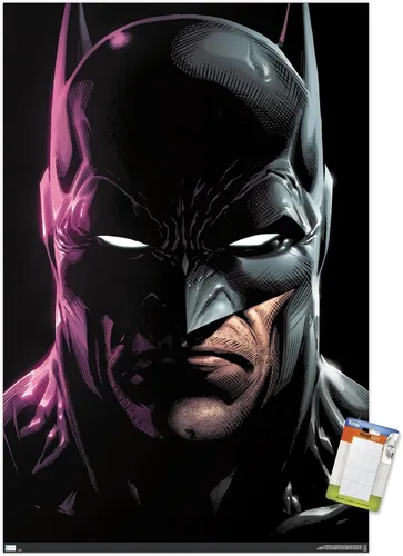 Miniatura 11 de Trends International DC Comics Batman - Póster de pared de retrato de 22.4 pulgadas de largo x 14.7 pulgadas, versión enmarcada en madera de granero