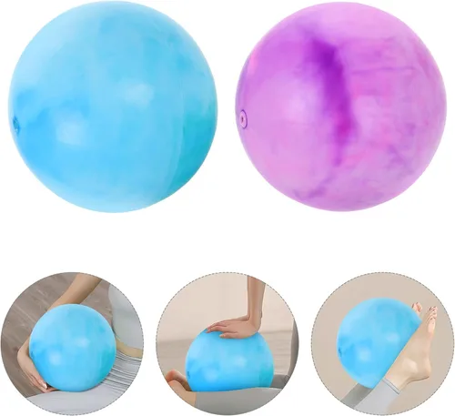 Miniatura 8 de Milisten Paquete de 2 mini pelotas de ejercicio, pelota de pilates pequeña de 12 pulgadas, antiestallido y antideslizante, pelota de núcleo suave