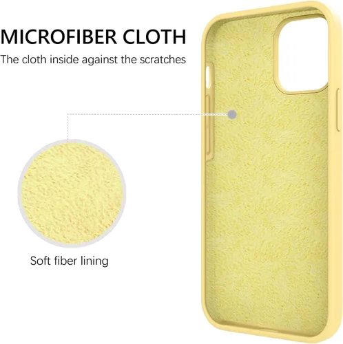 Miniatura 132 de GUAGUA Funda compatible con iPhone 17 Pro Max de 6.9 pulgadas, silicona líquida, goma de gel suave, delgada, forro de microfibra delgada