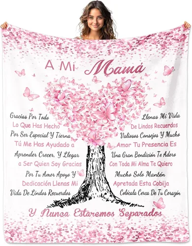 Miniatura 12 de Regalo para Hermana, Regalos para Hermana en Español Manta 60x50 pulgadas, Regalos para Hermana Día de la Madre, Regalos de Día de la Madre