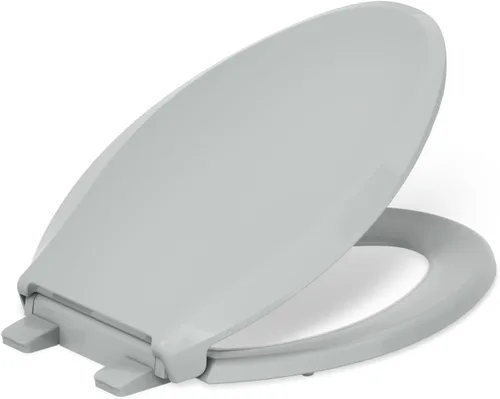 Miniatura 63 de KOHLER 4636-RL-0 Cachet ReadyLatch - Asiento de inodoro alargado con cierre lento, asiento de inodoro de cierre suave con tapa silenciosa, topes