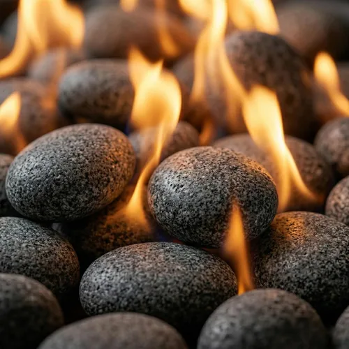 Miniatura 4 de Midwest Hearth Piedras de lava para chimenea y hoguera de gas (Mediano (1" - 2"))