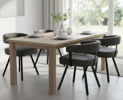 Miniatura 22 de Shunzhi Juego de 2 sillas de comedor modernas de cuero verde tapizadas, cómodas sillas de cocina, sillas auxiliares sin brazos con respaldo abierto