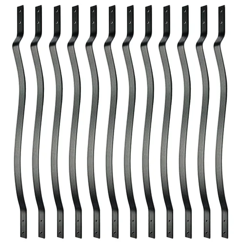 Miniatura 17 de Myard - Balaustres de aluminio de 32-1/4 pulgadas para muebles de barandilla de cubierta con tornillos para cerca de barandilla de montaje frontal