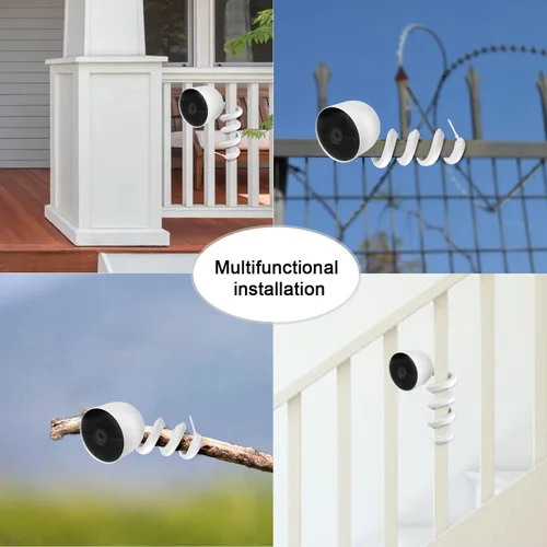 Miniatura 6 de Soporte giratorio flexible para Google Nest Cam (batería) sin herramientas ni daños en la pared