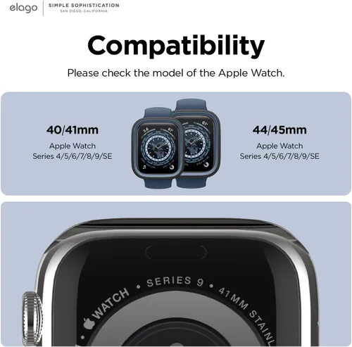 Miniatura 2 de elago Duo - Funda compatible con Apple Watch, protección completa (PC dura + material de TPU), acceso completo a la pantalla