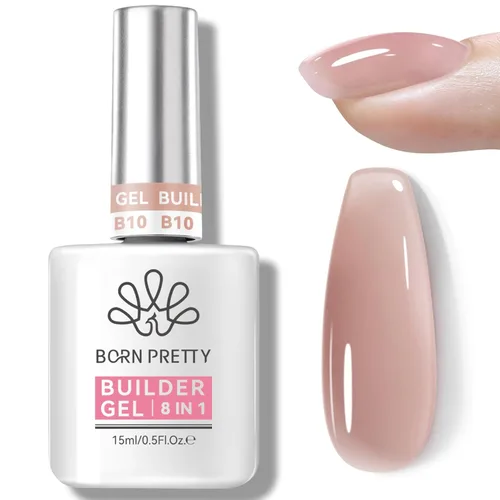 Miniatura 21 de BORN PRETTY Gel constructor para uñas, Gel de extensión de 8 en 1, fortalecedor, Gel constructor duro, Gel base de uñas, Gel de cobertura, Gel Gel