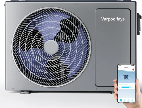 Miniatura 15 de bomba de calor para piscina de 16000 BTU, calentador eléctrico para piscina de 5000 galones, para uso sobre el nivel del suelo y enterrado, control