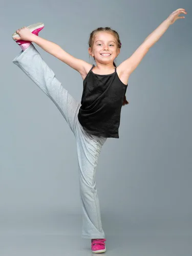 Miniatura 4 de SATINIOR Camiseta sin mangas de baile para niñas, 4 piezas, con tirantes delgados, para bailar