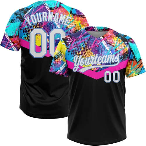 Miniatura 20 de Camisetas de béisbol personalizadas con dos botones, camisetas de sóftbol personalizadas con logotipo de nombre cosido para hombres, mujeres