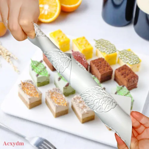 Miniatura 3 de 5 moldes de hojas de silicona, moldes de silicona para hornear Acxydm Tuile, juego de moldes de chocolate para fondant con molde de hojas de Molde