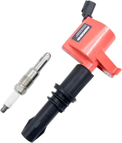 Miniatura 6 de Micro Juego de 8 bobinas de encendido rojas de alto rendimiento y bujía de iridio de repuesto para Ford F150 Expedition F250 compatible con Lincoln