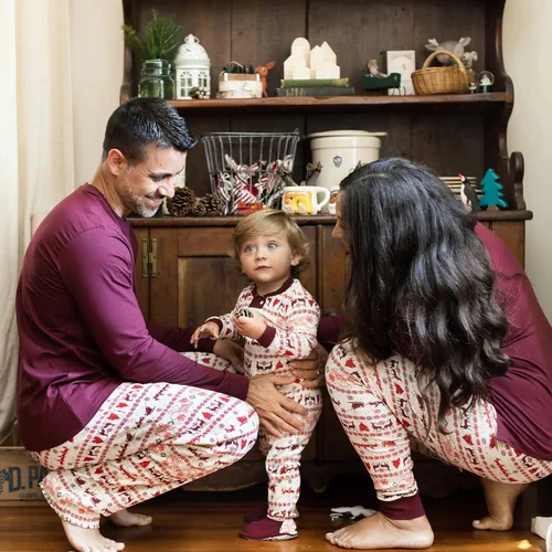 Miniatura 3 de Burts Bees Baby Pijama de algodón orgánico para vacaciones a juego para bebés