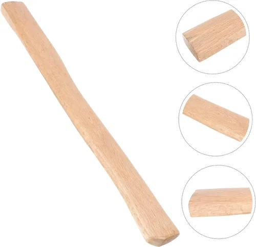 Miniatura 7 de Mango de hacha de madera de 19.68 pulgadas, mango de hacha de repuesto para corte de leña y camping, pieza de madera ergonómica duradera con fácil