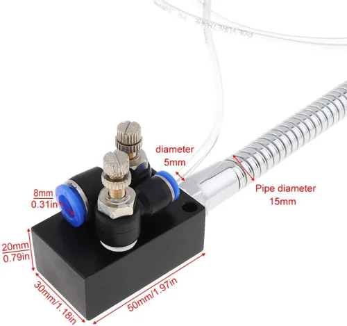 Miniatura 4 de YWY Sistema de lubricación de refrigerante de niebla Manguera de metal flexible Unidad de pulverización separador de aceite-agua para prensa