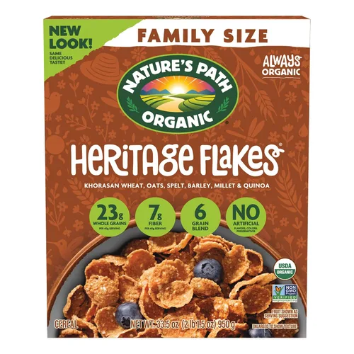 Miniatura 10 de Nature's Path - Cereal orgánico Heritage Crunch, 14 onzas (paquete de 1), sin transgénicos