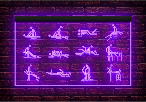 Miniatura 8 de 180029 Sex Funny Posture - Letrero de neón con luz nocturna LED para adultos, tienda de tienda, bar, pub, hombre, cueva