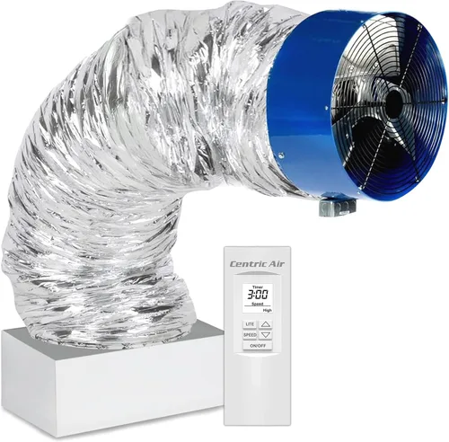 QA-Deluxe 3300 incluye control remoto inalámbrico Plug & Play de 2 velocidades de temperatura/temporizador | Amortiguador aislado R5 | Ventilador