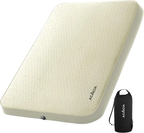 Miniatura 17 de Acacia 4" Thick Self Inflating Sleeping Pad with Foam, Innovative Y-Shaped Telescopic Structure, Ultraportable Camping Air Mattress with Pump Sack