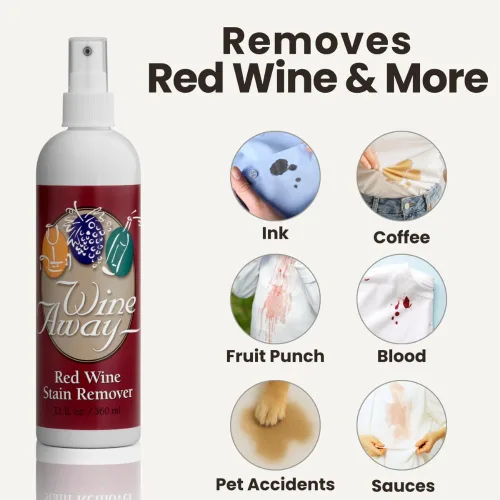 Miniatura 2 de Wine Away Removedor de manchas de vino tinto, 12 onzas, elimina las manchas de vino, solución perfecta para tapicería de tela y limpiador