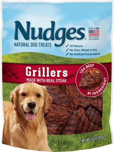 Miniatura 17 de Blue Buffalo Nudges Homestyle - Golosinas naturales para perros, fabricadas en los Estados Unidos con pollo, guisantes y zanahorias reales, bolsa