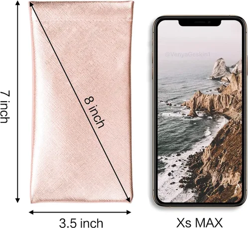 Miniatura 2 de Vemiss Paquete de 3 fundas para lentes, bolsa suave y portátil para lentes de sol