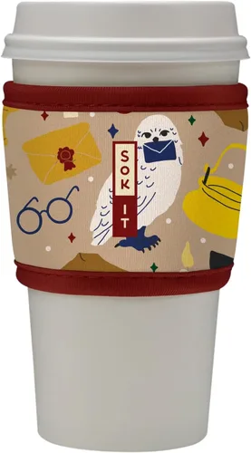 Miniatura 185 de Sok It HotSok Coffee & Tea - Funda de neopreno con aislamiento reutilizable (floral abstracto)