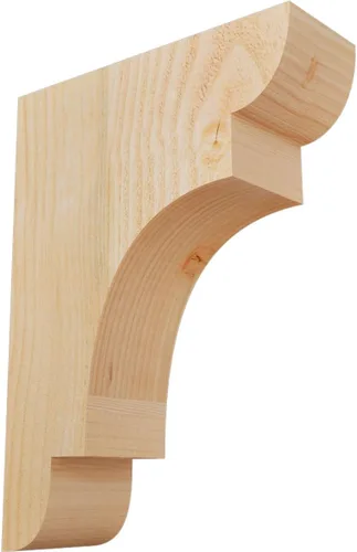 Miniatura 7 de Ekena Millwork COR04X12X12NEB00RWR 4 pulgadas de ancho x 12 pulgadas de profundidad x 12 pulgadas de alto New Brighton Rough Sawn Corbel, cedro rojo