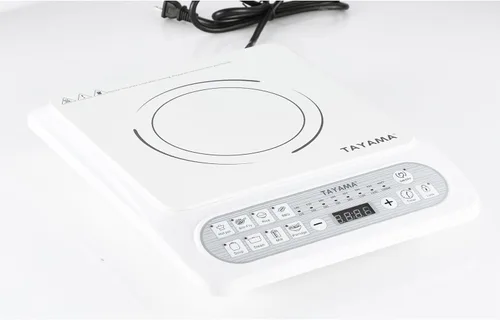 Miniatura 7 de TAYAMA Placa de inducción blanca de 1500 vatios con 8 ajustes