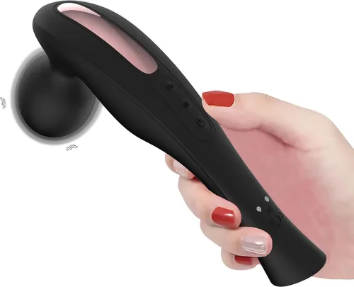 Masajeador de espalda eléctrico inalámbrico, portátil, portátil, Fuigarry de cuerpo completo, para masaje de hombros, cuello y tejido profundo, Negro