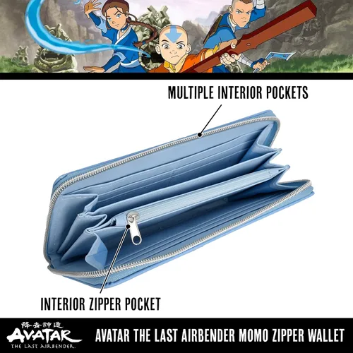 Miniatura 4 de Concept One Avatar The Last Airbender Momo Peek-A-Boo - Cartera con cremallera color azul