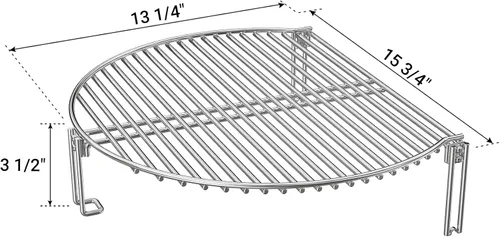Miniatura 2 de Onlyfire Rejilla de Cocción Expandible de Acero Inoxidable para Parrilla Compatible con Parrillas de Carbón como Weber, Char-Broil y Parrillas