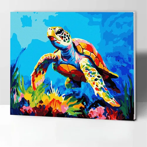 Miniatura 19 de Kit de pintura al óleo con números para manualidades para adultos, juegos de pintura por números para niños principiantes en lienzo, lobo colorido