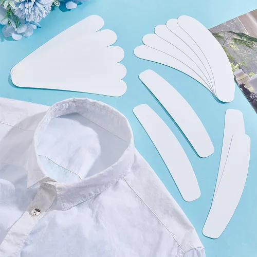 Miniatura 4 de White Tab Collar Replacement for Clergy Shirt Collar Card Accessory Plastic Tab Collar Inserts for Priest Shirt