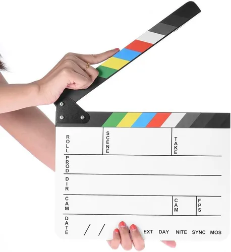 Directores de películas profesionales, tablilla, estudio de fotografía, video TV, tablero acrílico de borrado en seco, película de acción de corte