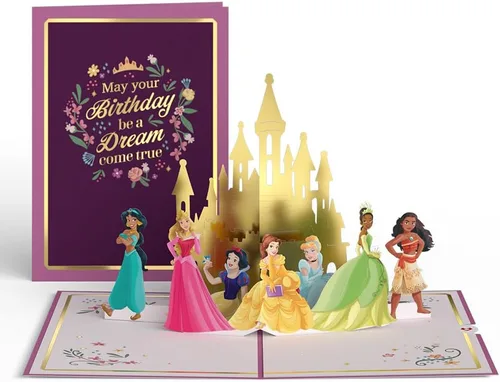Miniatura 2 de Lovepop Tarjeta desplegable de feliz cumpleaños para ella y él, tarjetas de felicitación de cumpleaños de Disney 3D para niños, niñas, hombres