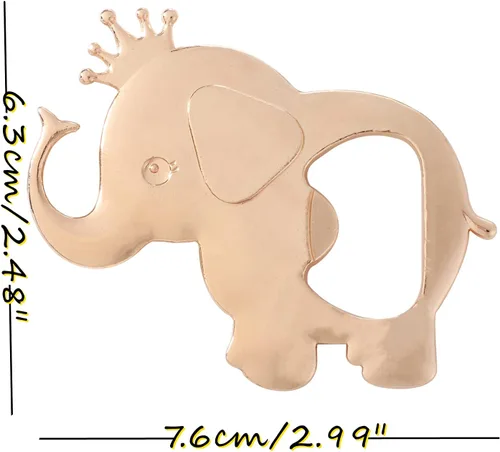 Miniatura 5 de 16 piezas de recuerdos de fiesta de baby shower para invitados, corona de elefante, abrebotellas, regalos de devolución de baby shower, bautismo