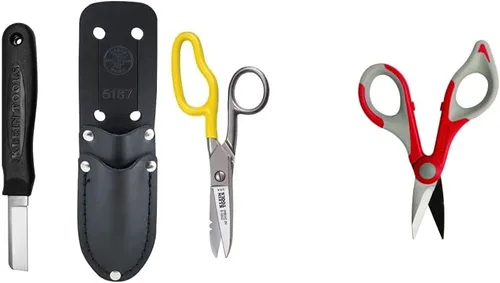 Miniatura 8 de Klein Tools Kit de empalmador de cables con empalmador de cables, cuchillo para electricistas y crimpadora de cables de datos modular Klein Tools