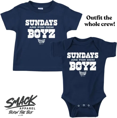 Miniatura 4 de Los domingos son para Dem Boyz Ropa de Bebé para los fanáticos del fútbol americano de Dallas (NB-7T)