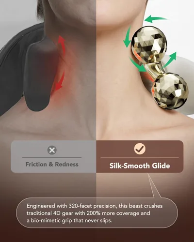 Miniatura 4 de SKG H7 Ultra E Masajeador de cuello inalámbrico para aliviar el dolor de tejido profundo, regalos del día del padre, masajeador ajustable de cuello