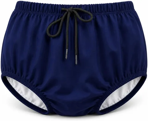 Miniatura 8 de AQX Pañales de natación reutilizables para adultos con necesidades especiales, cubierta de plástico para pañales a prueba de fugas, pantalón de goma
