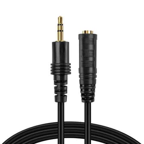 Miniatura 6 de TNP AUX - Cable de extensión para auriculares de 0.138 in (3 pies), extensor macho a hembra, adaptador de conector de enchufe auxiliar de audio