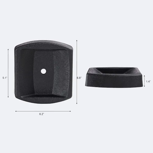 Miniatura 8 de LEORAY Jack Wheel Chock, Muelle de rueda de goma reforzada para caravanas y remolques (rueda doble)
