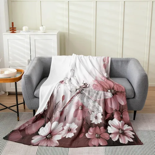 Miniatura 28 de Erosebridal Manta de abeja de 40 x 50 pulgadas, manta de sherpa cálida con estampado de animales 3D para sofá de cama, manta de microfibra suave