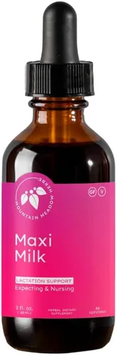 Mountain Meadow Herbs Maxi-Milk - Soporte líquido natural para la lactancia para aumentar la producción de leche materna de forma rápida y efectiva