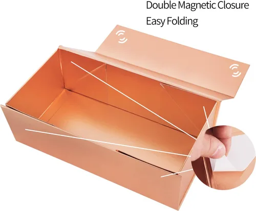 Miniatura 4 de Caja de regalo de 10 x 6 x 3 pulgadas con tapa de cierre magnético, caja de regalo para regalos, cajas de regalo de dama de honor, bonita caja